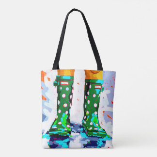 Rainboots doppelseitige Tote-Tasche
