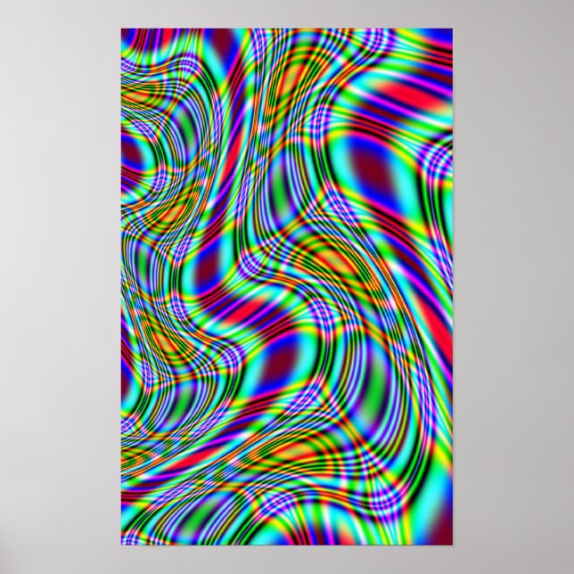 Rainbow ( #2 ) Fraktal Poster (Vorne)