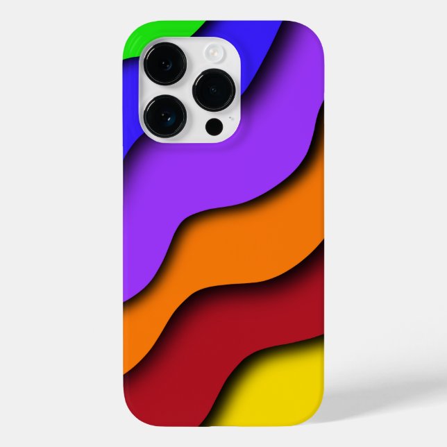 Rainbow 3D Cut Case-Mate iPhone Hülle (Rückseite)
