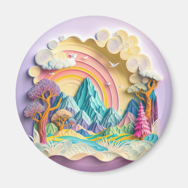Rainbow 3D-Illustrations-Imitate Magnet (Vorne)