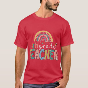 Rainbow 6. Klasse Lehrer Kinder zurück zur Schule  T-Shirt