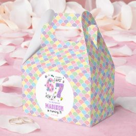 Rainbow 7th Birthday | I Was 6, Now 7 | Kids Geschenkschachtel