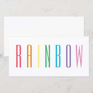 RAINBOW 8x4-Flachkarte Karte