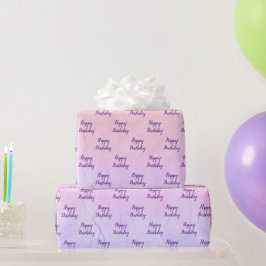 Rainbow Abstrakt Geburtstag Geschenkpapier