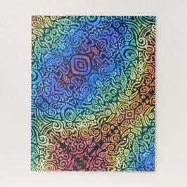 Rainbow Abstrakt Puzzle