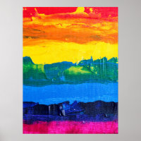 Rainbow Acrylmalerei Gay Colors Pride Flag Day