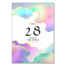 Rainbow Agate Stone Baby Shower