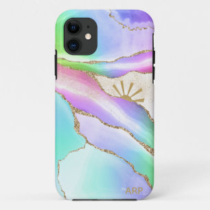*~* Rainbow Agate Sun Gold Star Dust Pastete Case-Mate iPhone Hülle