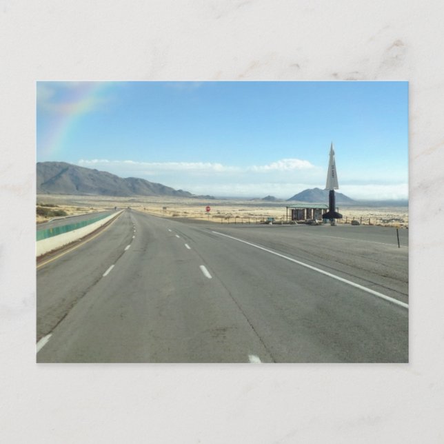 Rainbow Aguirre Springs New Mexico USA Postkarte (Vorderseite)