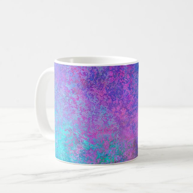 Rainbow Alcohol Tinte, hell Abstrakt Kaffeetasse (Vorderseite Links)