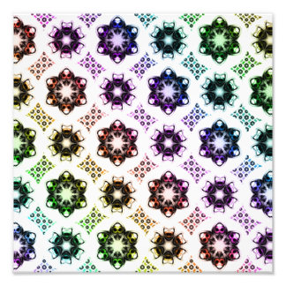 Rainbow Alien Eye Fraktal Art Pattern Fotodruck