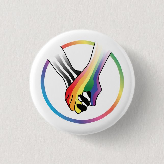 Rainbow & Ally Button Pin (Vorderseite)