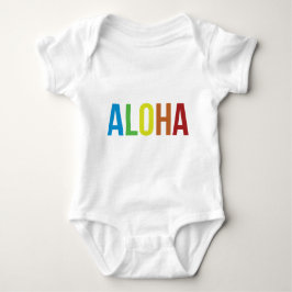 Rainbow Aloha Baby Strampler