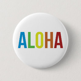 Rainbow Aloha Button