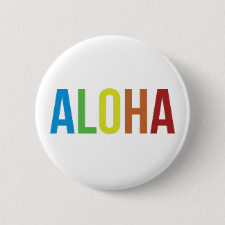 Rainbow Aloha Button