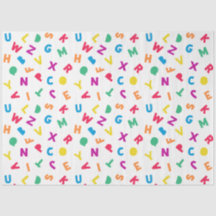 Rainbow Alphabet Scramble Tissue