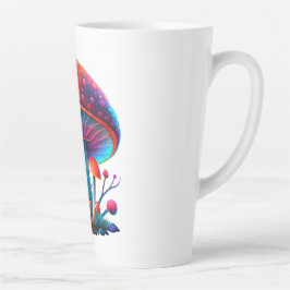 Rainbow Amanita Muscaria Latte Tasse