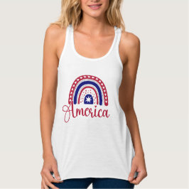 Rainbow America Tank Top