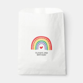 Rainbow and Hearts Birthday Party Fevor Bags Geschenktütchen
