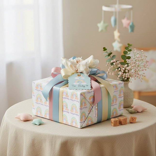 Rainbow and stars geschenkpapier (Von Creator hochgeladen)