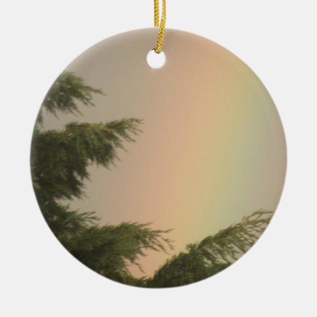 Rainbow and Trees Ornament (Vorne)