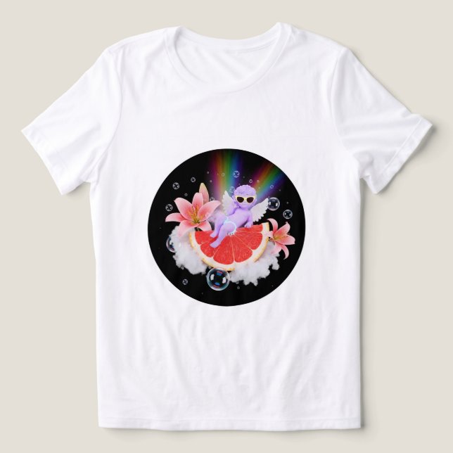 Rainbow Angel Dream T-Shirt 🌈 ✨ Tri-Blend Shirt (Design Vorderseite)