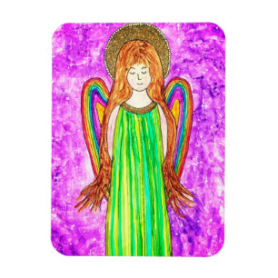 Rainbow Angel Magnet 3" x 4"