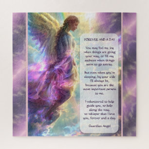 Rainbow Angel und Gedicht Puzzle