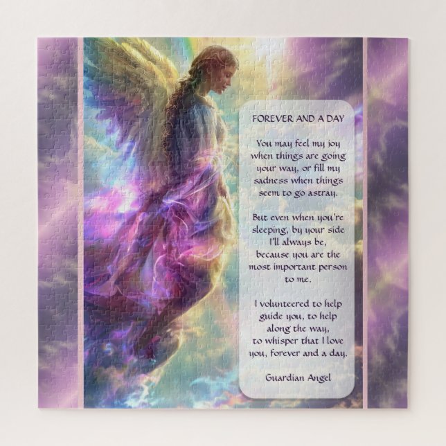Rainbow Angel und Gedicht Puzzle (Vertikal)