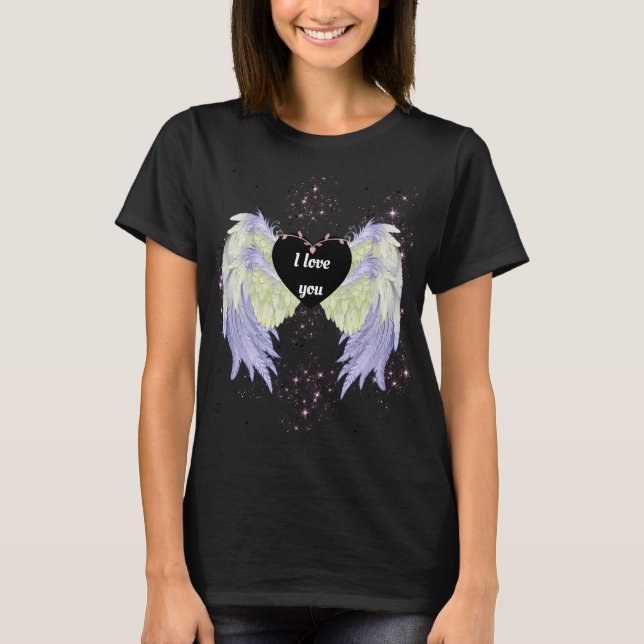 rainbow angel wings T-Shirt (Vorderseite)