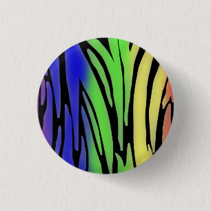 Rainbow Animal Print Button