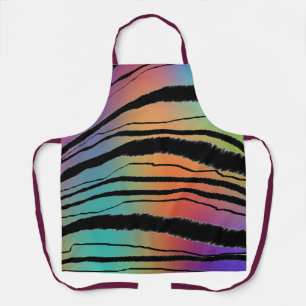 Rainbow Animal Print Koch Küche Kunst + Handwerk Schürze