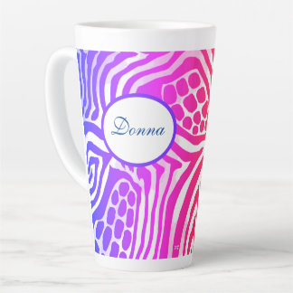 Rainbow Animal Print Latte Tasse