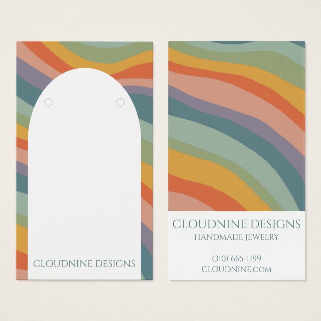 Rainbow Arch Earring Necklace Juwelier Display Car (Vorne & Hinten)