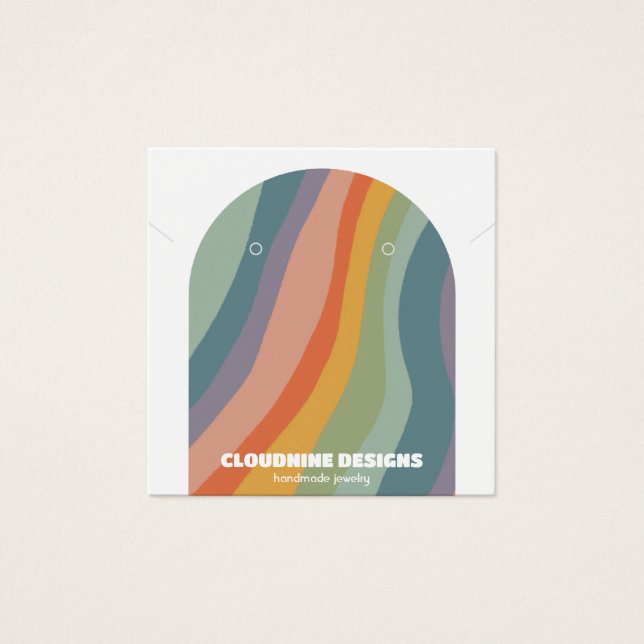 Rainbow Arch Earring Necklace Juwelier Display Car (Vorderseite)