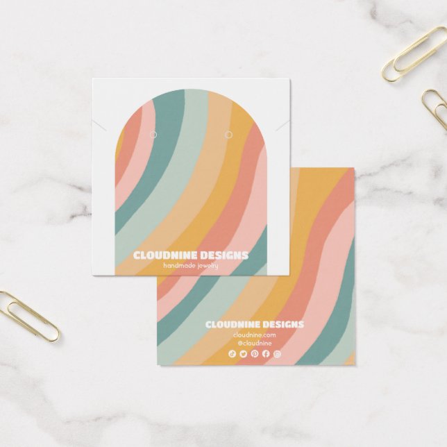 Rainbow Arch Earring Necklace Juwelier Display Car (Büro)