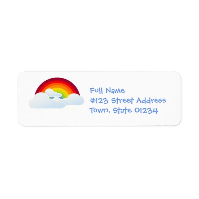 Rainbow Arch Mailing Labels (Vorne)