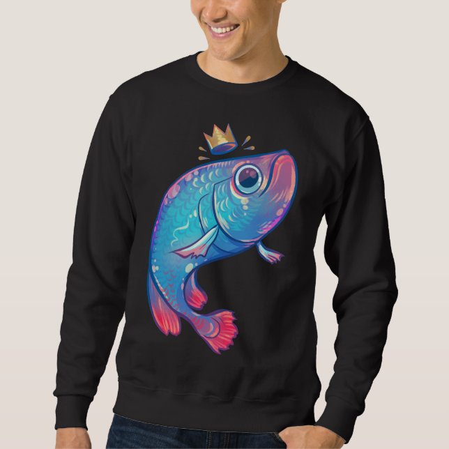 Rainbow Arowana Fisch 378 Sweatshirt (Vorderseite)