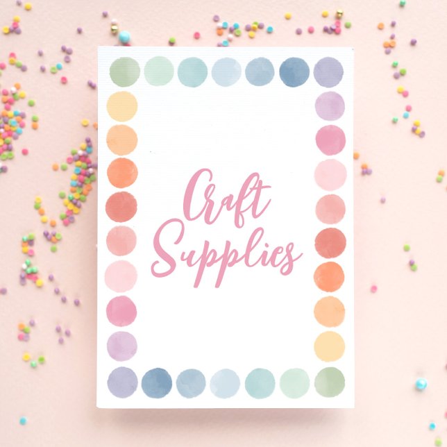 Rainbow Art Birthday Party Kunsthandwerk Unterschr Poster (Von Creator hochgeladen)