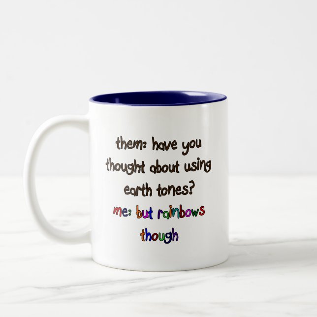 Rainbow Artist Tasse (Links)