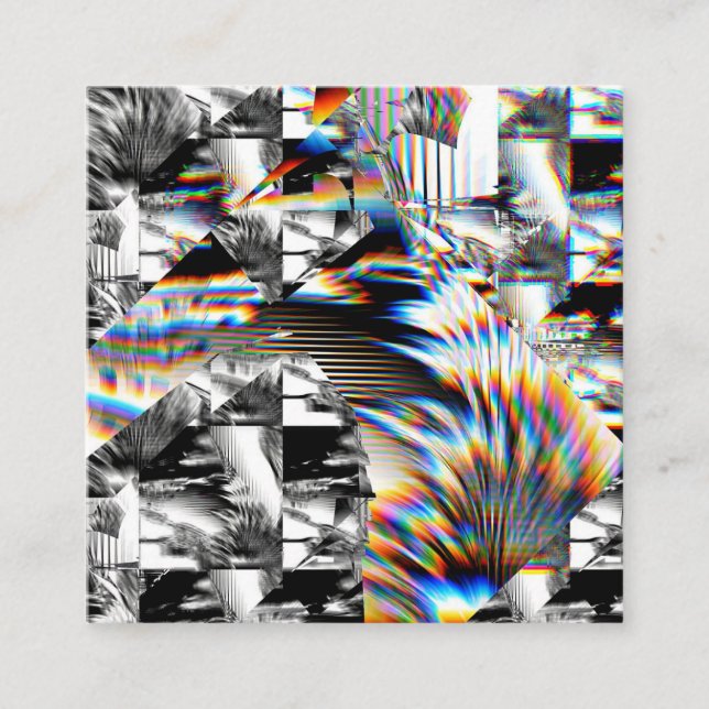 Rainbow Assault Quadratische Visitenkarte (Vorderseite)