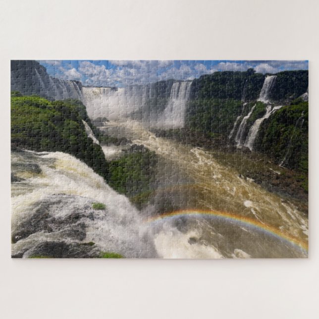 Rainbow at Iguazu Falls in Brazil Puzzle (Horizontal)