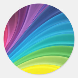 Rainbow-Aufkleber-Umschlag Aufkleber-Gastgeschenk  Runder Aufkleber