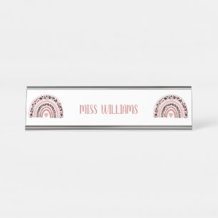 Rainbow-Aufwertung des Lehrers Schreibtischnamensplakette