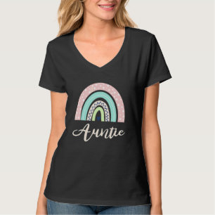 Rainbow Auntie Mütter Day Junge Mutter Leben Boho  T-Shirt