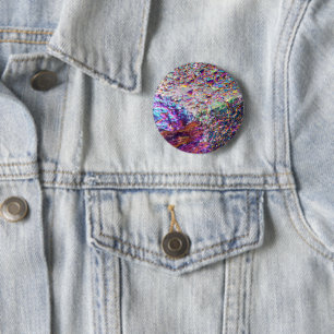 Rainbow Aura Crystals Button