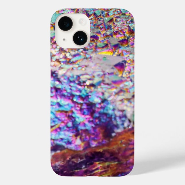 Rainbow Aura Crystals Case-Mate iPhone Hülle (Rückseite)