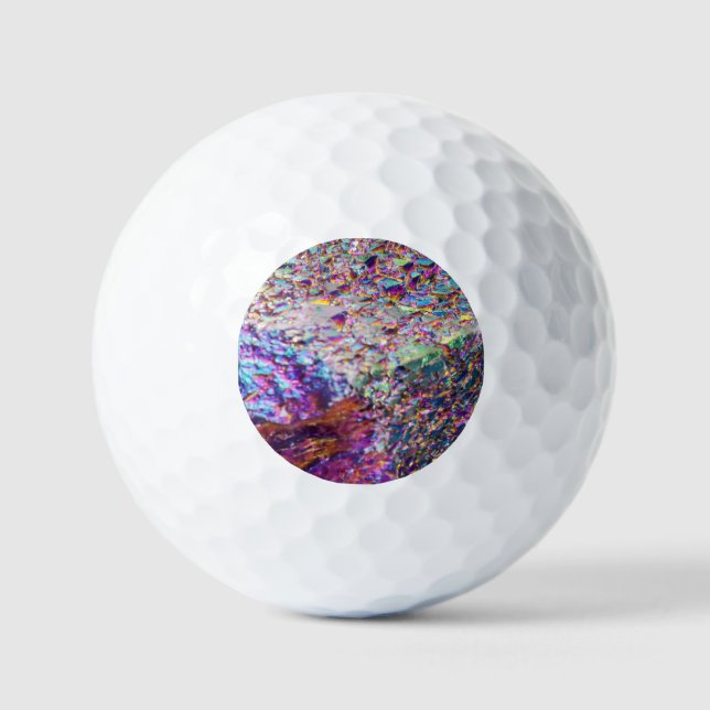 Rainbow Aura Crystals Golfball (Vorderseite)