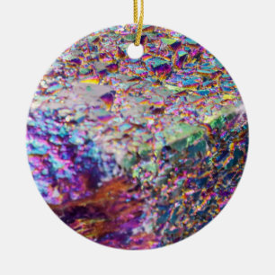 Rainbow Aura Crystals Keramik Ornament