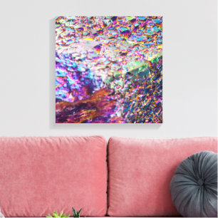 Rainbow Aura Crystals Leinwanddruck